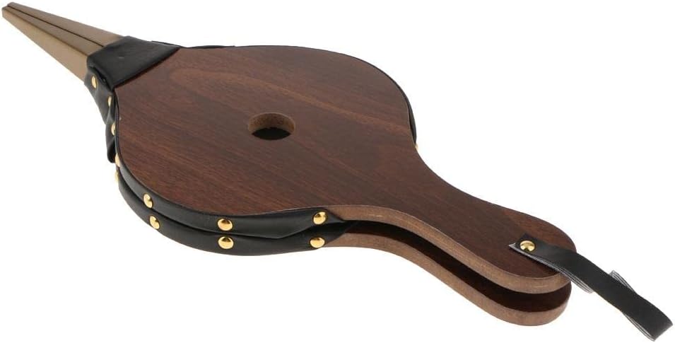 Wood Bellows Fireplace Air Blower for BBQ Grill Fire | Keeps Fire Roaring, No Need to Blow Directly | Great Housewarming Gift | Outdoor Camping Tool - M