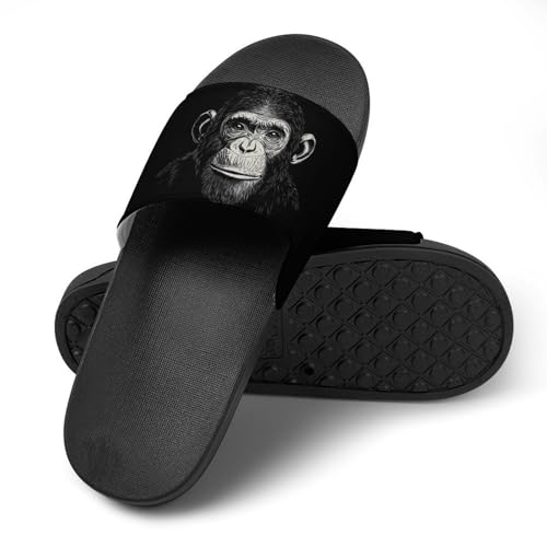 Chimpanzee Monkey House Sandals Slip On Bathroom Slippers Beach Summer Shoes for Men Women4