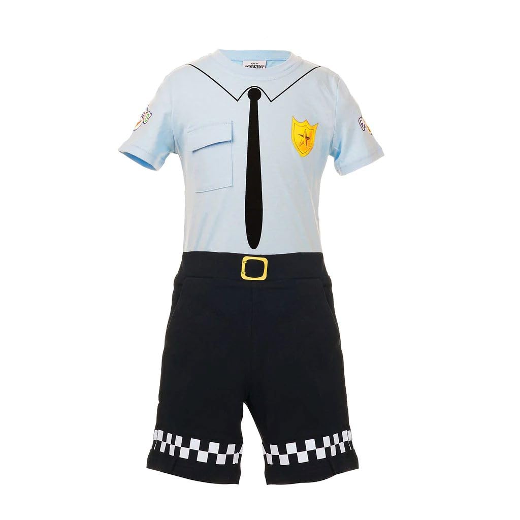 City of Friends Police Uniform-Max 4-6 years, Safe on Skin, Durable Long-lasting, Plush Toy Figure, Police Uniform Police Officer Dress Up Set, Police Outfit for Stuffed Animals, Role Play