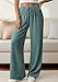 PRETTYGARDEN Womens Palazzo Pants Summer Fashion 2026 High Waisted Wide Leg Drawstring Flowy Beach Trousers with Pockets (Blue Green,Small)