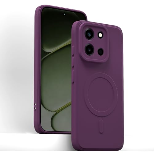 Image of Pikkme Back Cover for OnePlus Nord 6 5G Soft Matte Silicone | Slim Fit | Mag-Safe Design (Mag-Safe Not Support) Camera Protection Bumper Case (Purple)