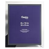 Elegancia de espejo para cada espacio; el marco de cristal de espejo añade un toque sofisticado a salas de estar, dormitorios u oficinas; ideal para mostrar fotos preciadas de 8 x 10 pulgadas con estilo atemporal