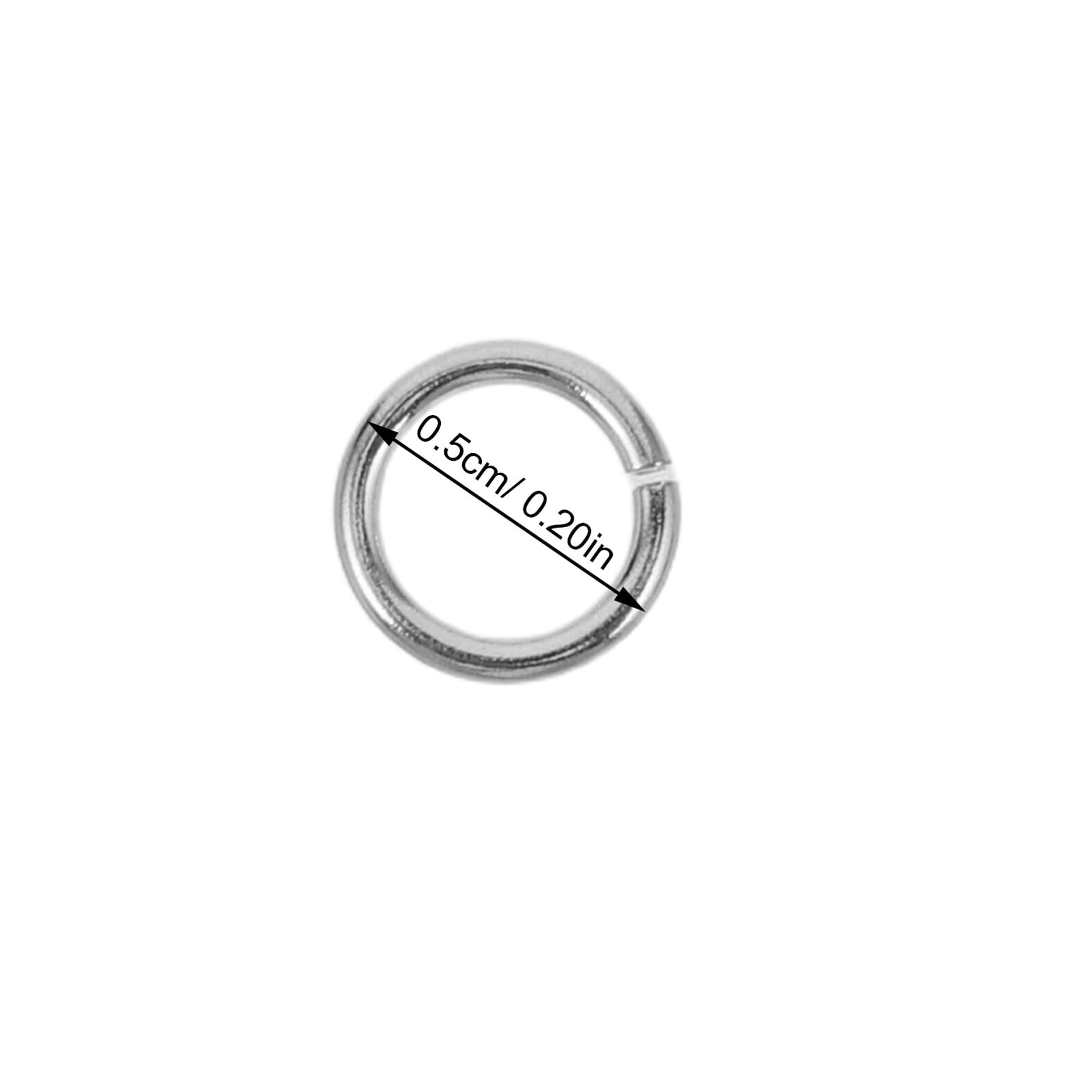 NUOBESTY Anelli di Congiunzione Aperti in Argento 925 Set da 20 Pezzi Connettori Rotondi per Creazione e Riparazione Gioielli Fai da Te Accessori per Collane e Bracciali Artigianali