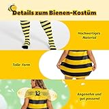 cuteDIY Kostüm Biene Damen Fasching Frauen Große Größen Fasnachtskostüm Xl XXXl Karnevalkostüm XXl