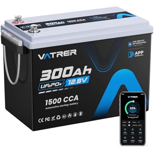 12V 300Ah Lithium LiFePO4 Battery (APP Monitoring&Energy Storage&Starting)