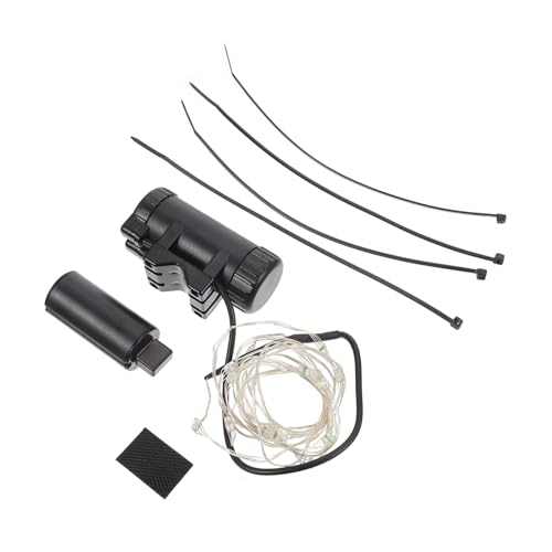 Kisangel 1 Juego luz de llanta señal Ciclismo Scooter Ciclo condujo led Lights lamparas led lampadas Leds baterías Recargables luz de Alambre de Rueda luz de radios de Rueda AbS Black