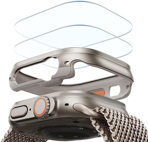 ESR for Apple Watch Ultra 3/2/1 Case with Screen Protector 49mm, Titanium