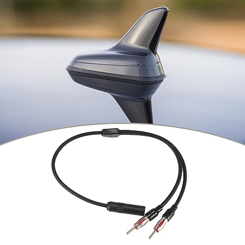 X AUTOHAUX Universal Car Radio Auto Antenna Splitter 1 Female to 2 Male 40-UV44, Black - Image 3