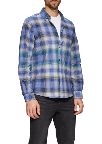 s.Oliver Regular Fit: Kariertes Hemd aus Baumwollstretch mit Brusttasche