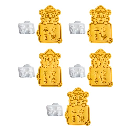 Molde de plástico para galletas, sello de serpiente, año bendición, cortador de galletas, fondant, pasteles, cocina, pastelería, herramientas para hornear