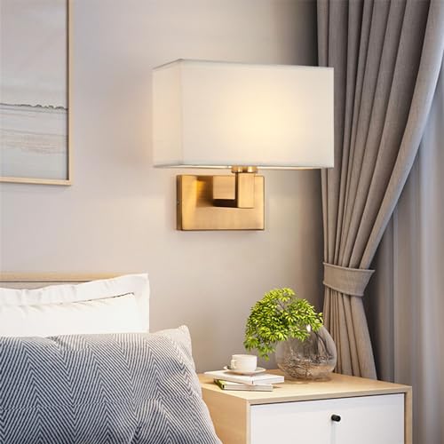 Lámpara de pared de lino Jeffergarden moderna con cable gris 4