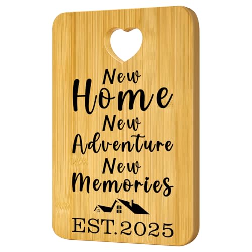 Housewarming Gift for New Home Charcuterie Boards Decorative Bamboo Cutting Board Kitchen House Decor House Owners Present for Christmas Gifts New Apartment Wooden Cheese Board