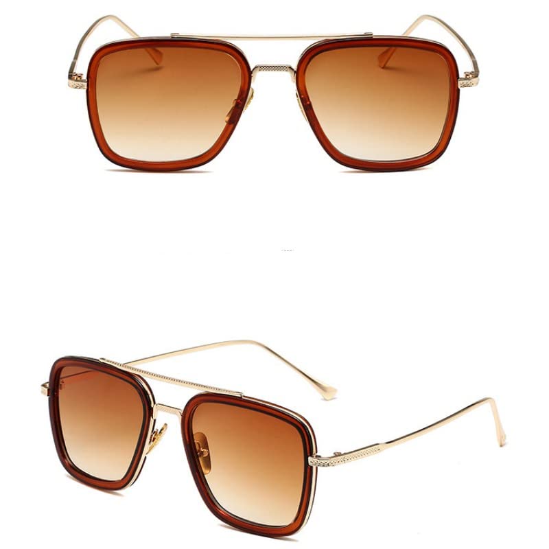 Women's Polarized Sunglasses Summer Classic UV Protection Retro Edition Square Full Frame Fashion Glasses Random Case