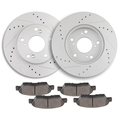 ECCPP Front Brake Kits[2+4] 10.31" Brake Rotors and Pads - 31601 D621
