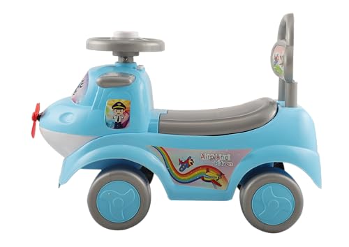Image of Toyzoy Starlight Manual Push Ride On with Music & Light for Kids|Boys|Girls Age 2+ Years (Blue)