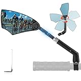 WEST BIKING Anti-Glare Handlebar Bike Mirror - Bike Rear View Mirror With Retractable & 360 ° Adjust