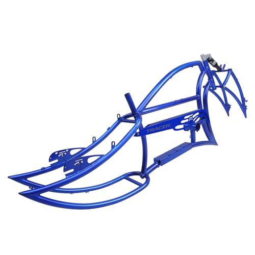 Cuadro de bicicleta playera Tracer Signature Oversized de acero para ruedas 26" x 3.0 / 4.0, color azul (solo cuadro) miniatura 1
