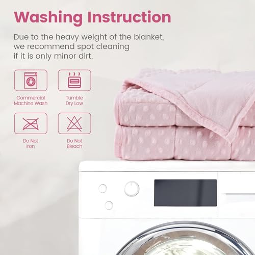 Thumbnail image for Wemore Minky Dot Weighted Blanket for Adults