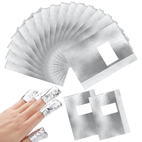 G2PLUS Gel Nail Remover - 100PCS Nail Foil Removal Wraps with Pad