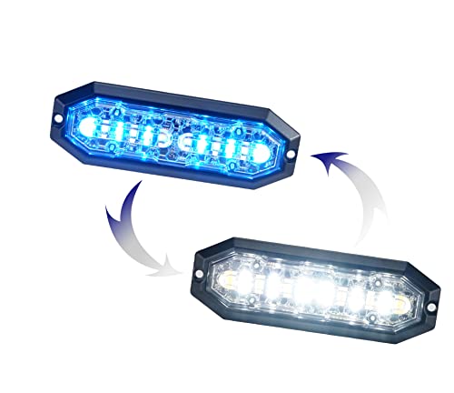 Feu stroboscopique UT01 bleu/blanc 6+6 LED pour camion et voiture