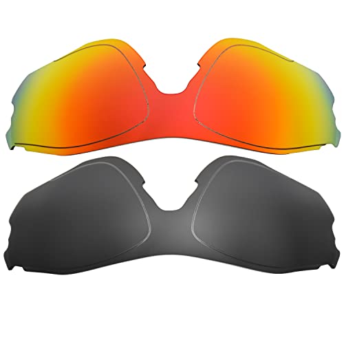 Objectifs Oakley EV Zero de remplacement rouge et noir en taille unique pour lunettes de sport