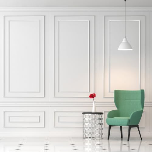 Pangda 3 Sets Peel and Stick Wall Molding Kit Inner and Outer Layer Style Premade Wainscoting Panel for Interior Wall Moulding Decor Accent Molding (31x54 Inch) by Pangda - Used condition - US$111.14