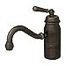 Whitehaus 3-3163-LP Beluga Series Pewter Metal Single Handle Bar and Prep Faucet