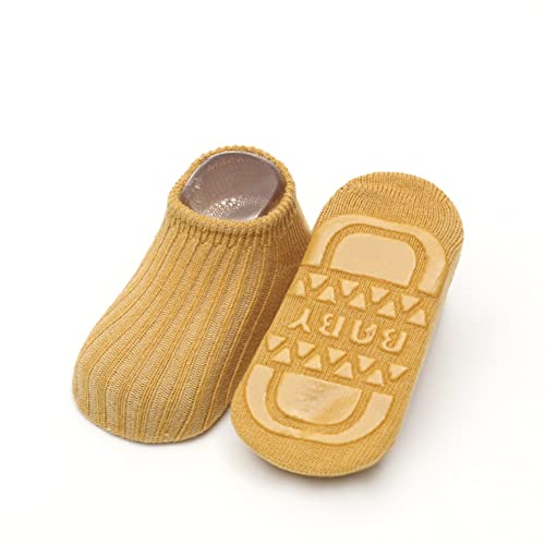 Unisex Baby Toddler Non Slip Socks Infant Girl Socks Boy\'s Home Floor Sock (Silicone Sole, 3-12M)