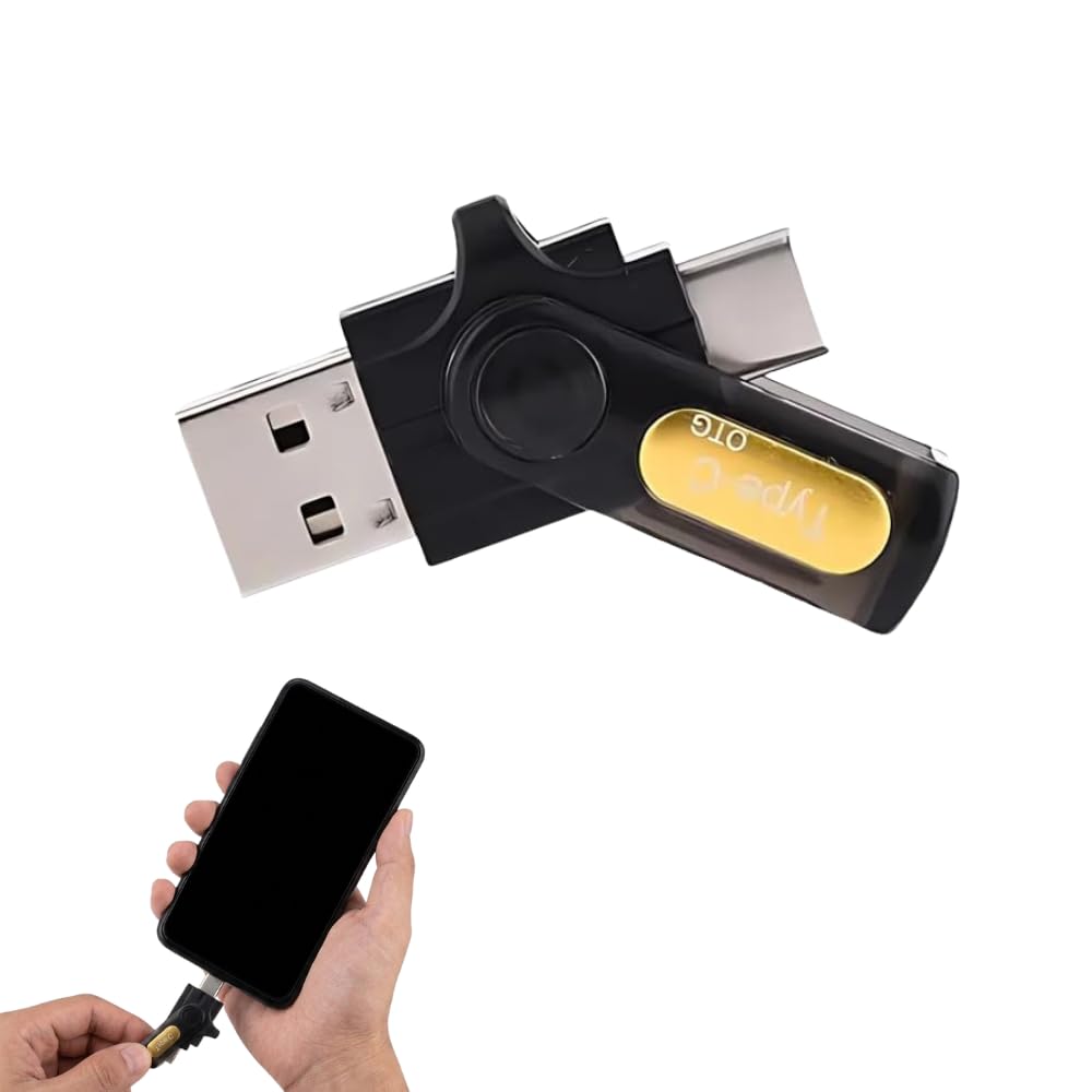 Drumstone (𝐒𝐩𝐞𝐜𝐢𝐚𝐥 𝟏𝟓 𝐘𝐞𝐚𝐫𝐬 𝐖𝐚𝐫𝐫𝐚𝐧𝐭𝐲) USB Type-C Card Reader with OTG Support, No Driver Needed, Plug & Play, 480Mbps High Speed Transfer for Android, PC, Laptop-picture-28