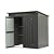 Gareinwuds 6x4ft Outdoor Storage Shed, Galvanized Steel Garden Shed with Sloping Roof, Lockable Double Doors and 16 Air Vents, Utility Tool Storage for Backyard Patio (No Floor)