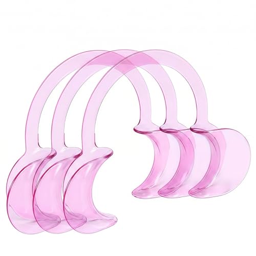 Image of LA MIERE Dental Cheek Retractor C Shape Mouth Opener Size M, Pack of 3, Pink
