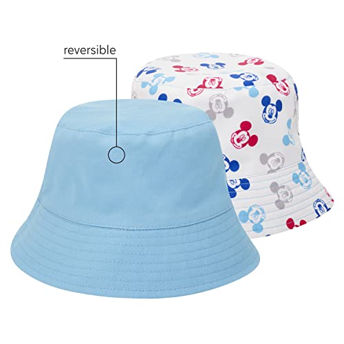 Disney Boys' Mickey Mouse & Cars Lightning Mcqueen Bucket Hat - Reversible Sun Hat (Age: 12 Months - 7), Size 4-7 Years, Mickey Mouse Bucket Hat #TOP4