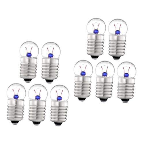 Unomor 10 Pack Miniature Light Bulbs 3.8v Classroom Education Tools Night Light Bulbs for Craft Experiment Accessories
