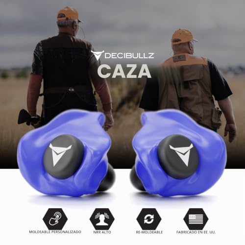 Decibullz tapones moldeables a medida de 31 dB en azul 6
