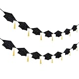 AONSOULE Graduation Banner Class of 2025 Pre-Strung – Congrats Grad Party Banner, Congratulations Graduation Banners 2025 Grad Party Decors for Fireplace Door Frame Double-Sided 9.6FT