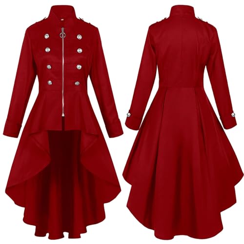Blousons slim victorienne manteau steampunk femme gothique vintage