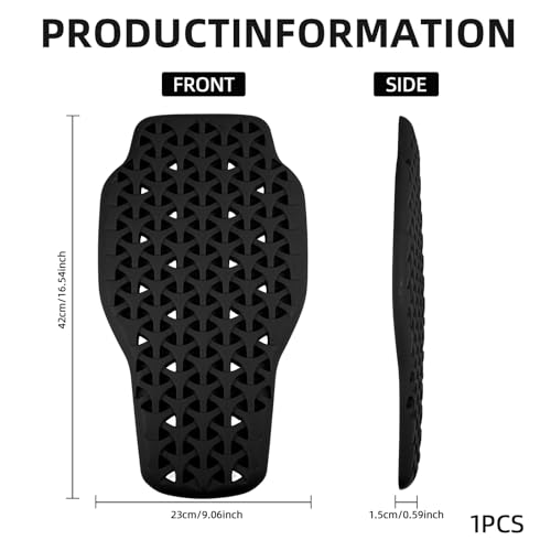Protection dorsale de moto amovible en PU pour éviter les chocs à ski et roller - 2