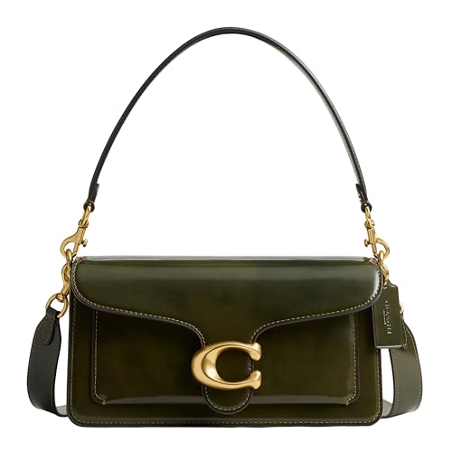 Coach Tabby Shoulder Bag 26 in Spazzolato Leather, B4/Olive