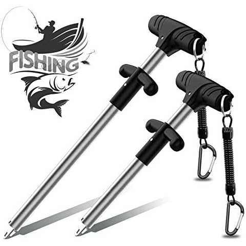 Fish Hook Remover, Easy Reach and Portable Aluminum Fish Hook Remover Tool, Pro Fishing Hooks Extractor, Squeeze-Out Fish Hook Separator Tools 3 Colors Available, Fast Decoupling, No Injury (Silver) Cover