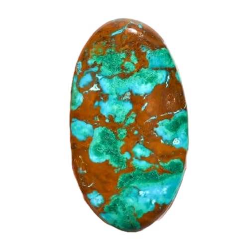 Cabochon azurite malachite naturelle 45mm pour fabrication bague collier pendentif DIY