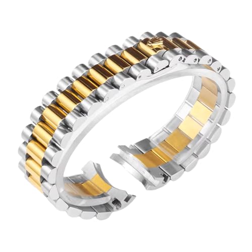 Bracelet montre acier inoxydable 20mm 21mm 17mm 13mm à maillons arrondis