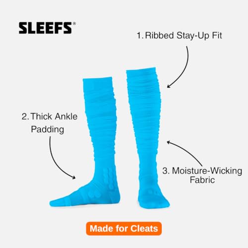 Image of SLEEFS Padded Football Socks for Anti-Blister and Cleat-Ready Fit
