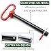 QYIMLI Hitch Pin 5/8, Tractor Towing Hitch Pin and Clip, Red Handle Trailer Gate Pins for Towing RV Boat Car Truck (5/8