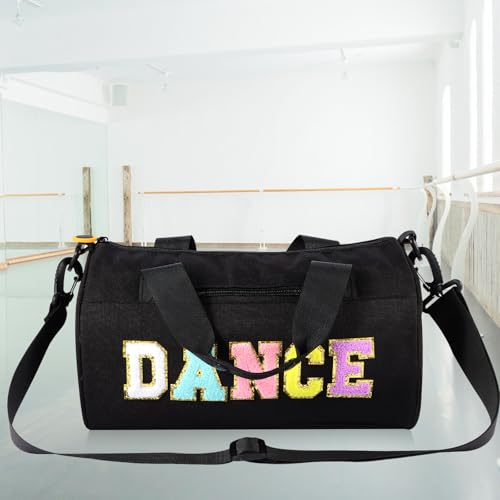 Image of Dance Bag for Girls Sport Gym Duffle Bags Overnight Travel Bags Fun Dance Workout Duffel Bag Toddler Cute Bag for Dancers, Girls, Teens, Student Athletes