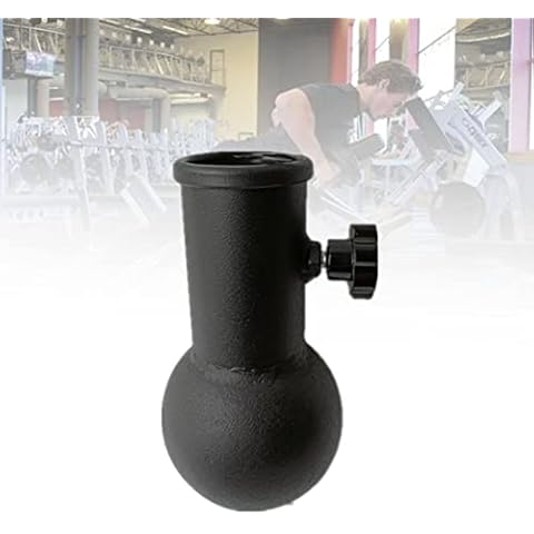 DYK&NX 360° Rotation T Bar Row Attachment, Landmine Attachment for Barbell, Heavy Steel T Bar Row Attachment for Weightlifting Deadlift Squat Cover
