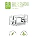 Delta Children MySize Kids Wood Table and Chair Set (2 Chairs Included) - Ideal for Arts & Crafts, Snack Time, & More - Greenguard Gold Certified, Bianca White, 3 Piece Set