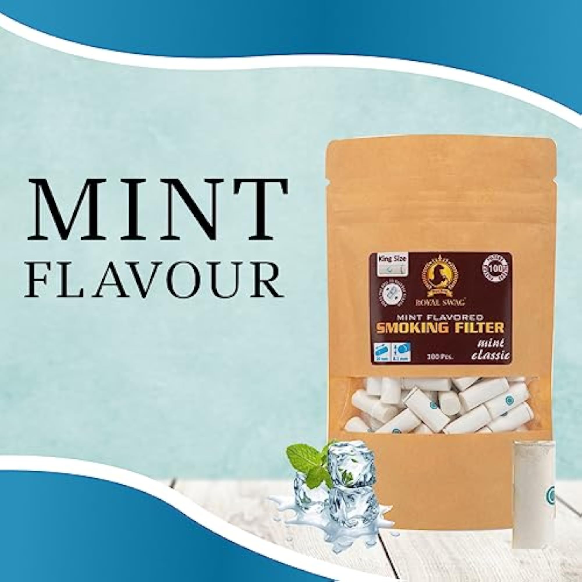 Mint Flavoured Smoking Filter for Cigarettes