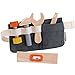 PlanToys Pretend Play Tool Belt and Wooden Tool Set (3485) | Sustainably Made from Rubberwood and Non-Toxic Paints and Dyes