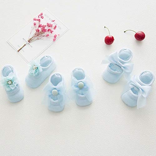 Image of SYGA NewBorn Baby's Regular Cotton Socks (Pack Of 3) For 0-12 months