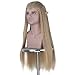 Men Unisex Braids Prestyled Straight Hair Long Halloween Costume Cosplay Party Full Wigs Ash Blonde